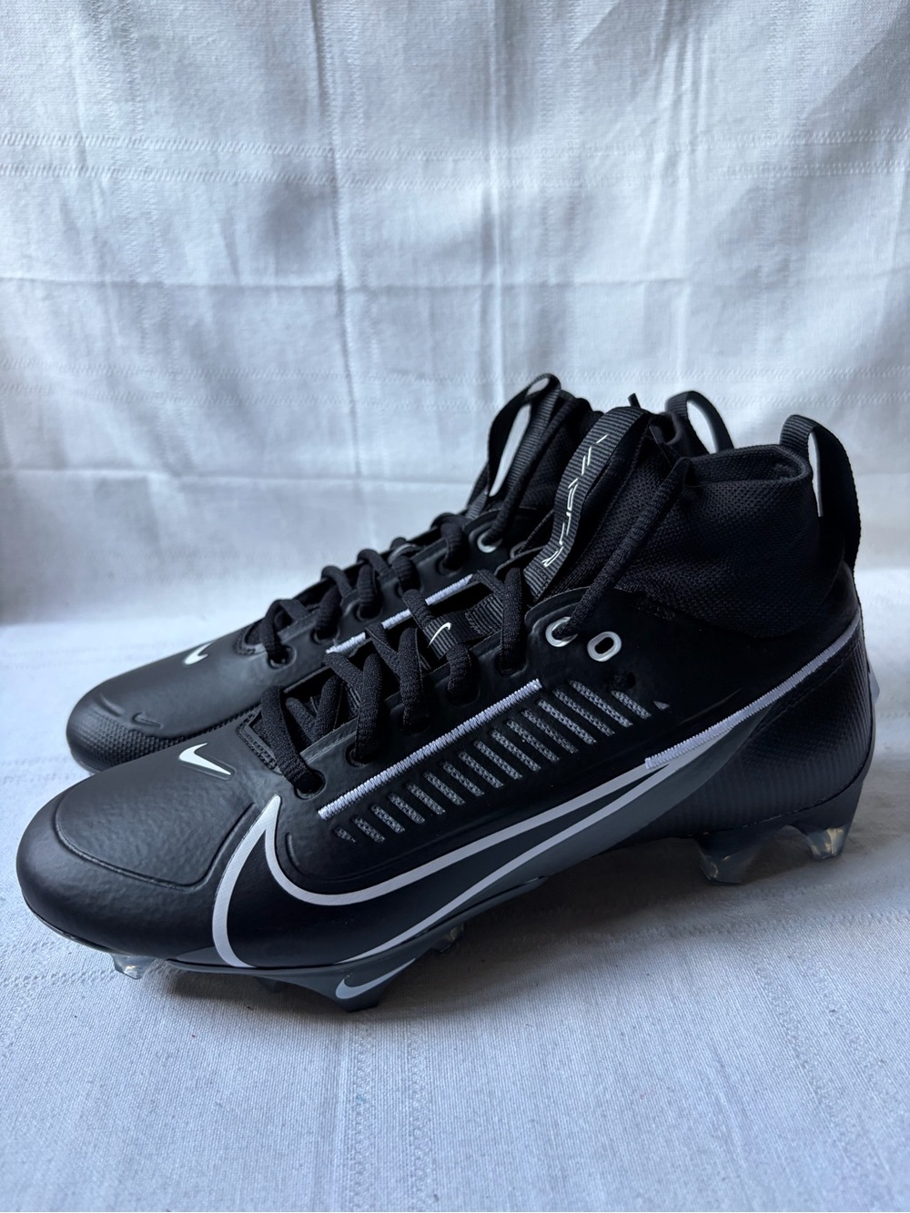 Nike Vapor Edge Pro 360 2 Triple Black Football Cleats Mens Size 7.5 DA5456-010